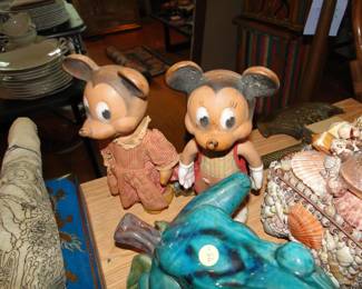Vintage Mickey and Minnie Mouse