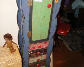 Folk Art Cabinet