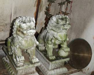 Cement heavy Foo Dogs or guard lions