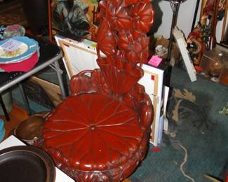 Antique Lotus/Poppy Chair