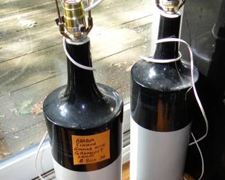 Arabia Finland pair of lamps