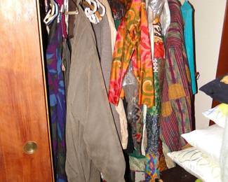 Closets full of clothes
