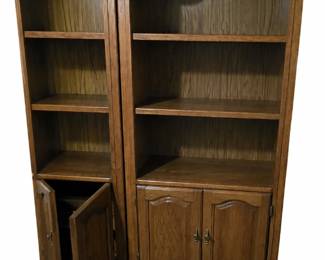 Oak bookcases