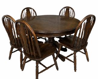 Pedestal dining set