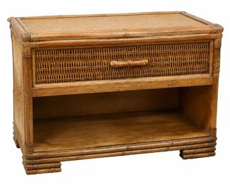 Rattan nightstand