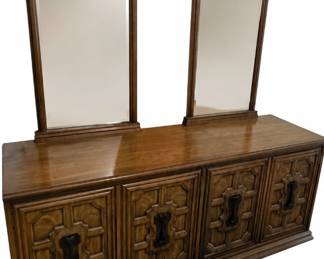 Vintage triple dresser