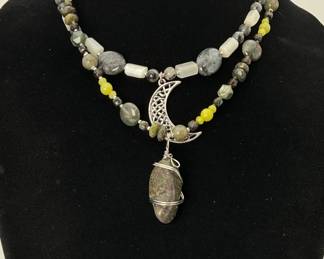 Natural Stone Necklace and Earring Sets