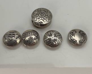 Sterling Silver Button Covers