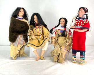 The Hamilton Collection & Danbury Mint Native American Porcelain Dolls