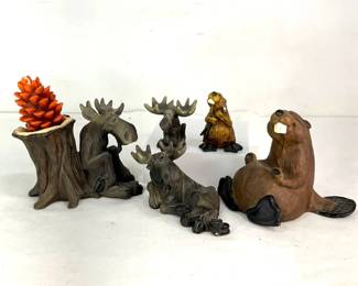 Bear Foots Collection of Moose and Beavers