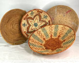 Papago Native American Handwoven Baskets