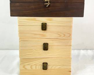 Small Wood Compartment Boxes