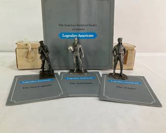 The American Sculpture Society "Legendary Americans" Petwer Sculptures