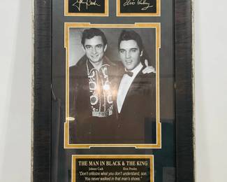 "The Man in Black and The King" Print