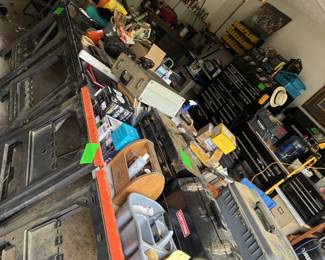loaded garage. big time metal tool storage