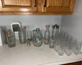 Lawson's 1/2 gallon. big beer mugs. set of 12. glassware