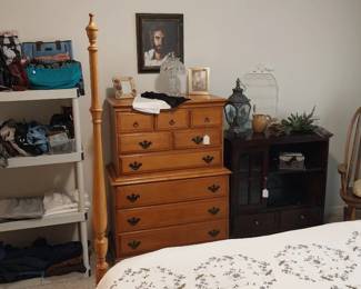 Sumter furniture chest of drawers, Thirty one purse and bag, Vera Bradley purses