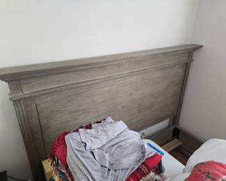 RH queen bed frame --NO mattress