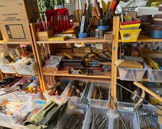 tons of chisels and files