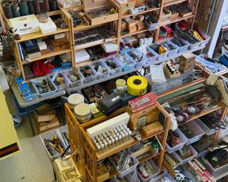 another aerial view - miscellaneous hardware, router bits, hand tools