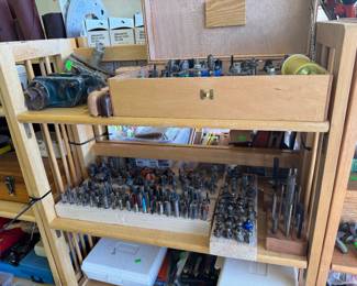 100s of quality router bits, tenon cutters, etc.