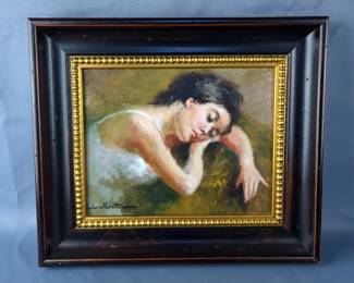 Juan Valera Montoro Oil Painting, 12" x 14", With Artists Signature