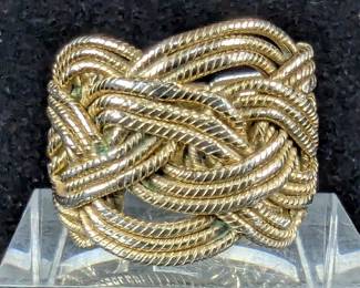 Sterling Silver Woven Wire Ring