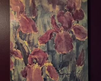 Mary Nunn "Burnished Irises II" Print