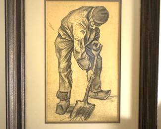 Vincent Van Gogh "Digger" Framed Print