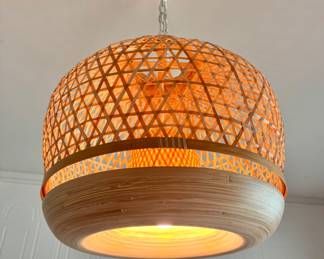 IKEA MISTERHULT Bamboo Pendant Lamp