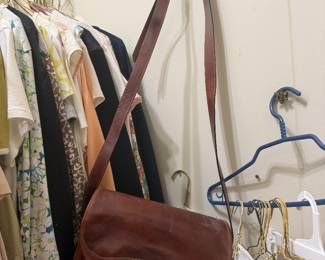 Oroton Leather Flap Crossbody Handbag