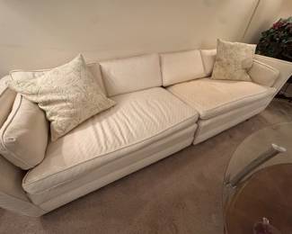 White 2-Piece Sofa 98”