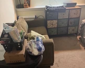 Upholstered Armchair, Decorative Storage Cabinet, Accent Table, Lamps, Electronics & Household Décor