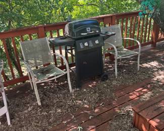 Outdoor Gas Grill, Metal Patio Chairs & Deck Furniture
