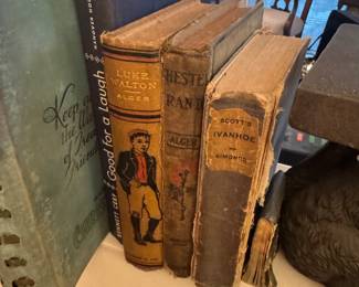 Good for a Laugh by Benett Cerf, Luke Walton and Chester Rand by Horatio Alger Jr., and Ivanhoe by Sir Walter Scott