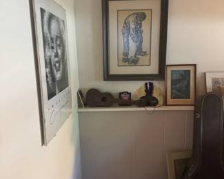 Framed Figurative Artwork, Contemporary Art Prints, Musical Instruments & Décor