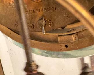 Turn of the Century French Crystal Regulator Mantel Clock with High-Grade 8-Day Mechanical Movement and Mercury-Vial Pendulum, Custom Retailed by Bailey Banks & Biddle Co., Philadelphia