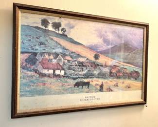 William Henry Millais "A Scottish Farm" Framed Reproduction Print