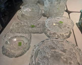 matching glass serving dishes