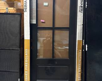 Therma-Tru Smooth-Star Fiberglass 4-Lite Pre-Hung Door