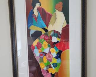 Itzhak Tarkay Confiding Artist Signed Limited Edition Serigraph PP