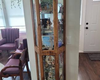 Birchwood Hexagonal Curio Cabinet