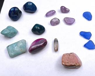 Tumbled Gemstone Mix And A Few Sea Glass