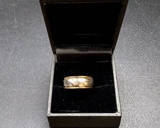 Sterling Silver And 10K GF Ring