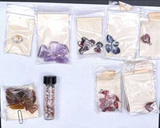 A Collection Of Greiger’s Stones And Gems For Jewelry Making