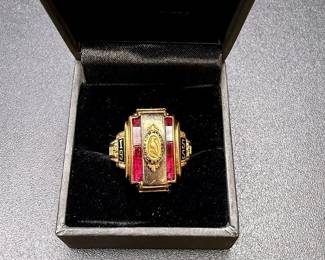 10K Class Ring Eau Claire High School 1955