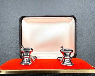 Silver-toned Pharmacist Cufflinks