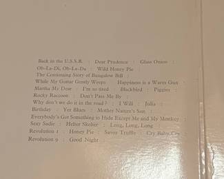 The Beatles White Album Vinyl LP - Numbered Early Pressing
