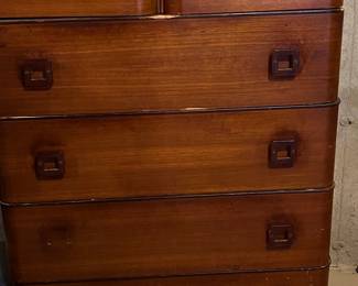 Vintage Art Deco Waterfall Chest of Drawers