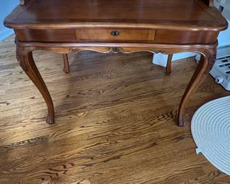 Vintage French Provincial Louis XV Style Secretary Desk